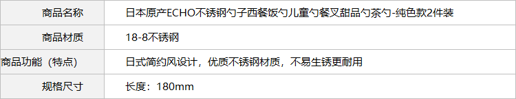 Японская ложка из нержавеющей стали, детский комплект, 2 шт, 18см 