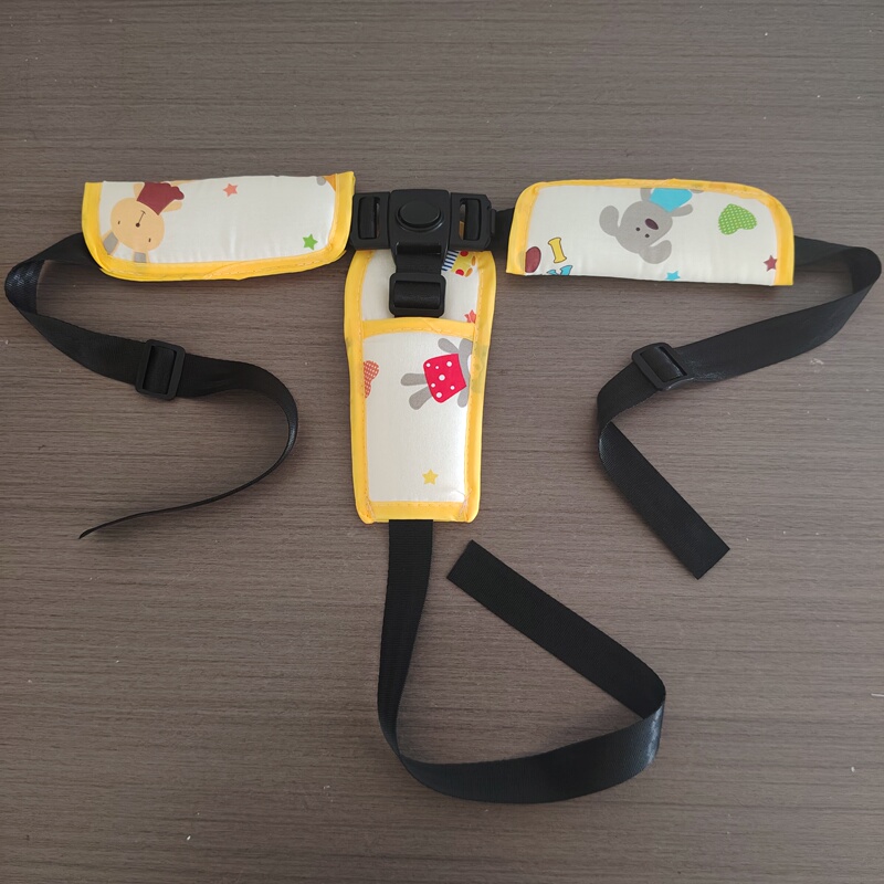 Three-Point Safety Harness for Baby High Chairs, Strollers, and Protective Straps Suitable for Ikea Children's Seats Three-Point Safety Harness for Baby High Chairs, Strollers, and Protective Straps Suitable for Ikea Children's Seats