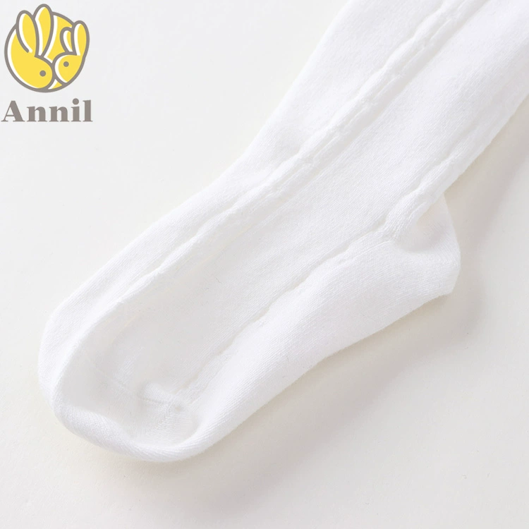 Quần áo trẻ em An Nai đích thực 2020 mùa thu mới cô gái lớn cotton màu tinh khiết quần tất JG037678 - Vớ