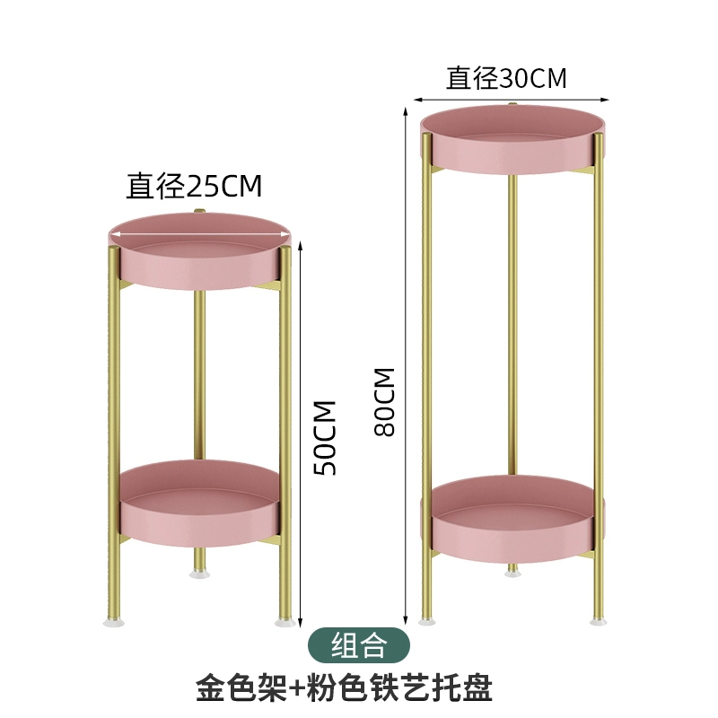 kệ sắt treo chậu hoa Bắc Âu phòng khách ánh sáng từ trần đến sàn giá treo hoa sang trọng ban công thì là màu xanh lá cây thì là giá treo chậu hoa trong nhà nhiều lớp đơn giản kệ gỗ trồng sen đá kệ gỗ trồng hoa 