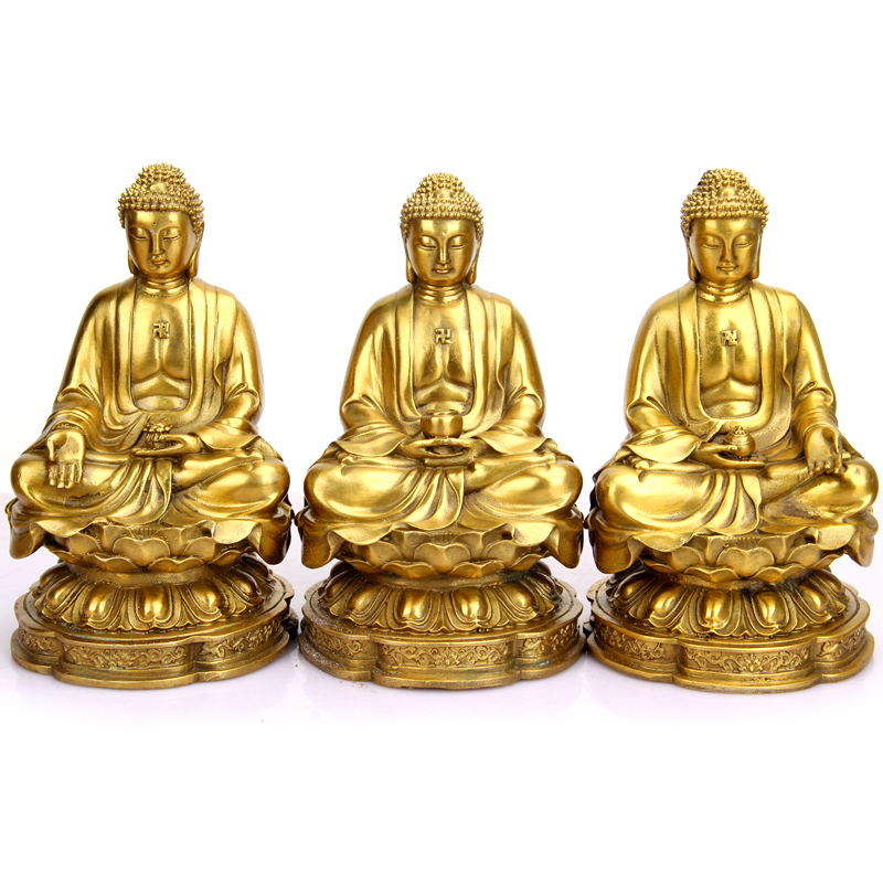 Copper Samsung Buddha Swing Copper Swing Piece Amita Buddha Buddha Zijamoni as a Buddha \