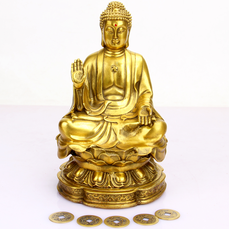 Thick Deed of pure copper Sakamani Buddha at the mercy of the Amitaba Buddha such as coming to the Buddha's Temple of Heaven