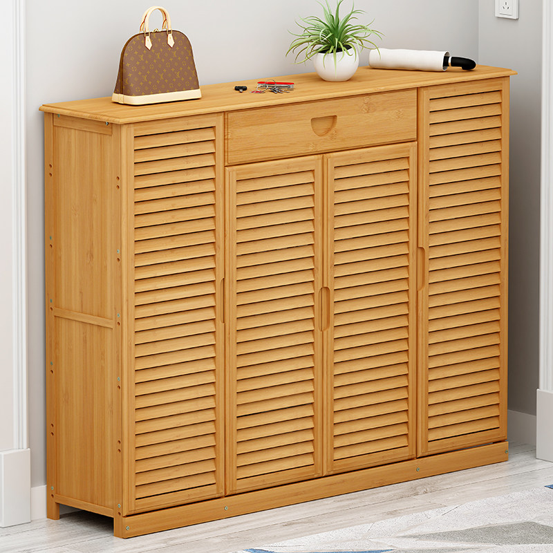 Shoe cabinet simple home doorway indoor good look multi-storey economic storage shelf solid wood dormitory dustproof shoe rack