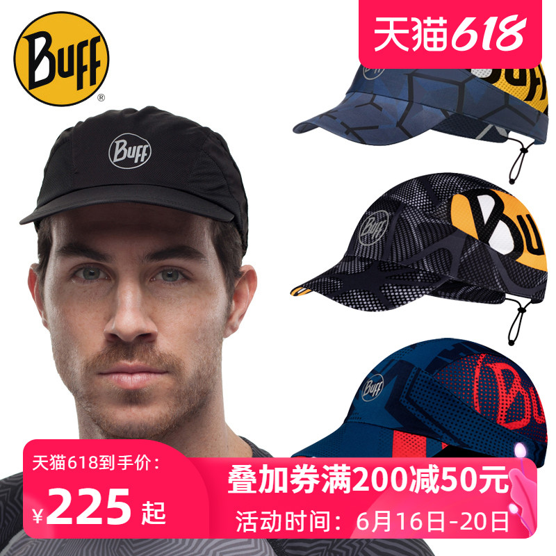 Buff Outdoor Running Hat Male Outdoor Exercise Fitness Absorbing Sweat Ultralight Breathable Marathon Sunshade Sunblock Hat Female