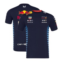 2024 mens new F1 Red Bull racing suit team version T-shirt can be customized with LOGO team work clothes customized