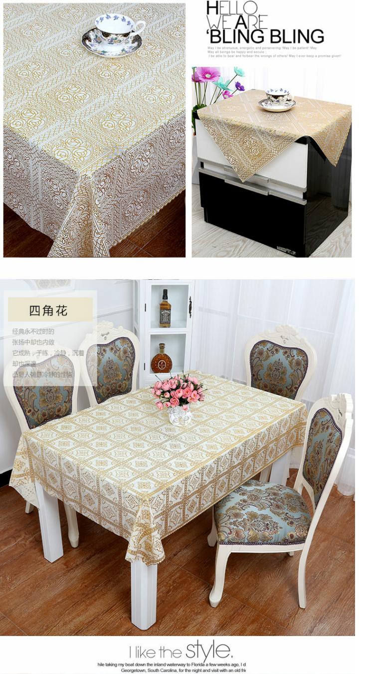 Các châu Âu mới pvc nhựa khăn trải bàn dùng một lần vuông vải bảng nước và chịu dầu xăng vận chuyển bên giấy dán tường - Khăn trải bàn khăn trải bàn tròn 1m2