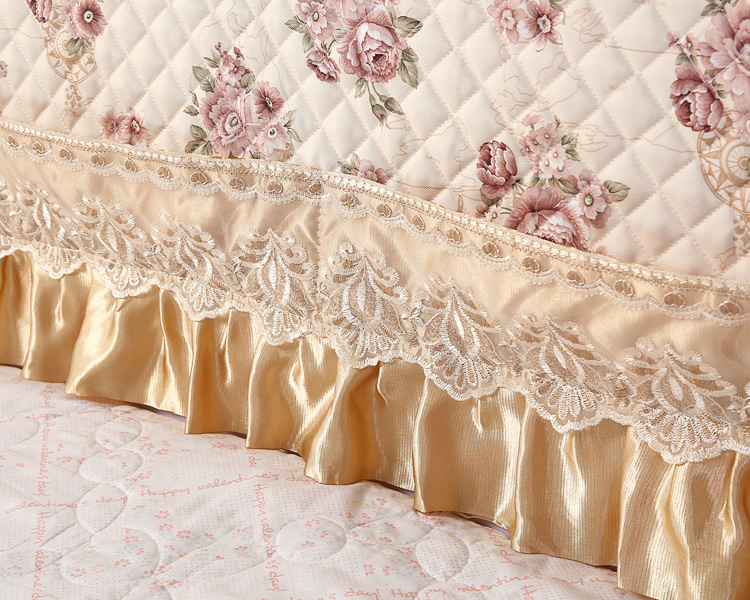 giường ngủ 1.8m 1,5m đặt giường bảo vệ giường Continental bông che đơn giản linh hoạt túi arcuate gỗ bìa sau - Bảo vệ bụi áo chống nắng điều hòa