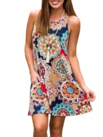 2019 summer long vest dress women casual beach maxi dresses