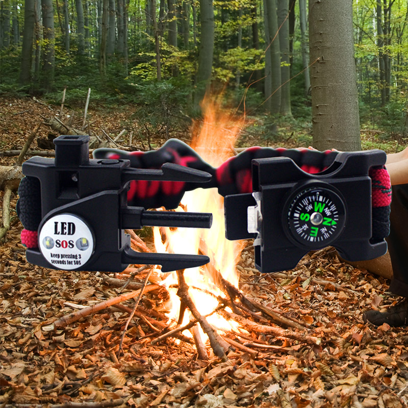 Pleasing Eagle Wild Courting Hands Ring Wrists Bracelet Outdoor Survival Gear Emergency Escape Safety Suit Army Camouflak