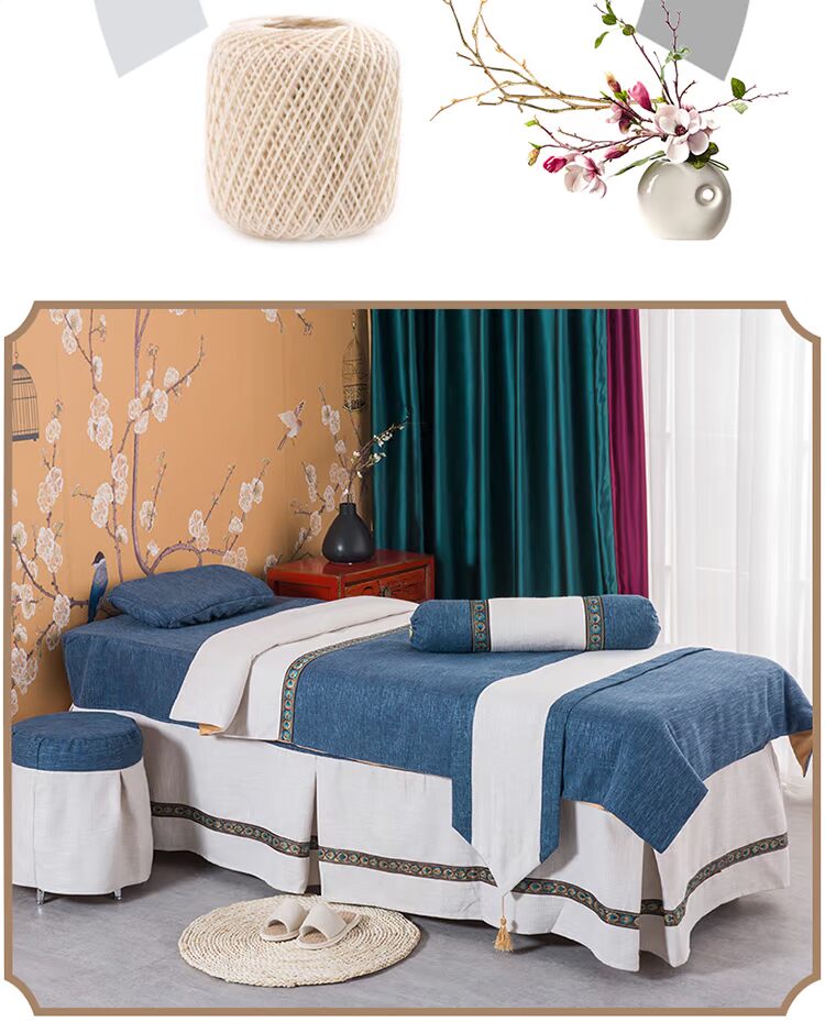 Gusi (dệt tại nhà) Bông và vải lanh thân thiện với da Gusi ga trải giường spa