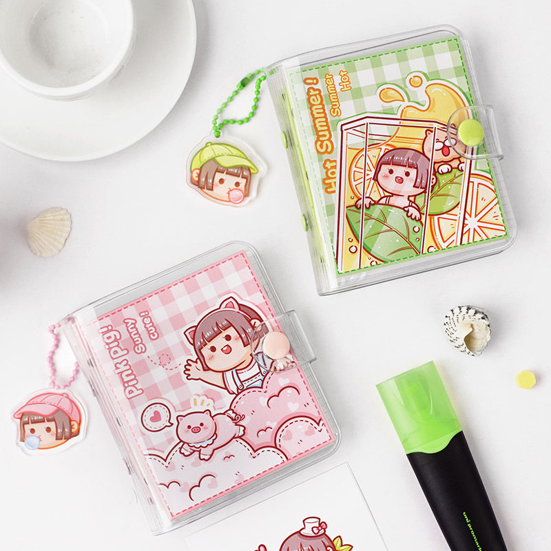 Small mochi mini mini hand ledger pocket small notebook portable portable three-hole loose-leaf notebook small memo pad notebook portable notepad pupils cute girl heart convenient small notebook