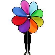 Xibao outdoor advertising large windmill Real Estate Park courtyard Flower Street scenic spot decoration 1 5 meters eight color