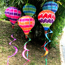 Xibao plus cloud hot air balloon Wind bar windmill string rotation Outdoor real estate Scenic spot Garden Kindergarten charm