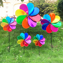 Xibao sequins eight-color eight-leaf windmill real estate scenic spot decoration kindergarten childrens sports entrance dance props