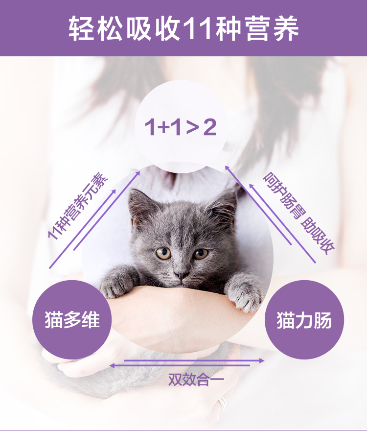 Wei Shi mèo đặc biệt vitamin tổng hợp cho thú cưng chế biến xúc xích mềm phân dinh dưỡng vitamin B - Cat / Dog Health bổ sung sữa bột cho chó con