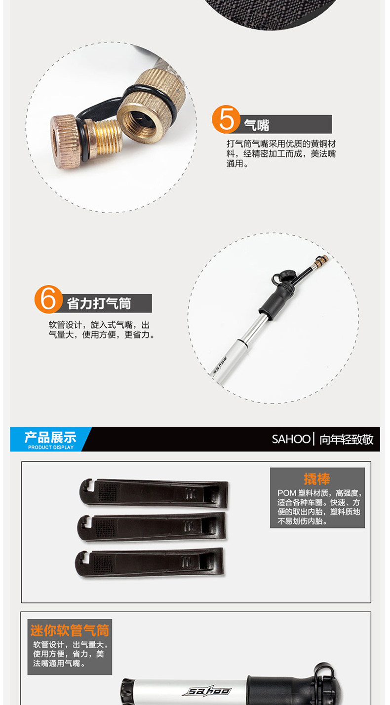 Kit de réparation vélo SAHOO - Ref 2314040 Image 10