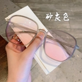 Румяна черная рама миопийские бокалы женщин могут быть оборудованы определенной корейской версией суперсветного лица, красная лицевая полигональная стойка для глаз