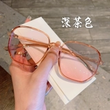 Румяна черная рама миопийские бокалы женщин могут быть оборудованы определенной корейской версией суперсветного лица, красная лицевая полигональная стойка для глаз