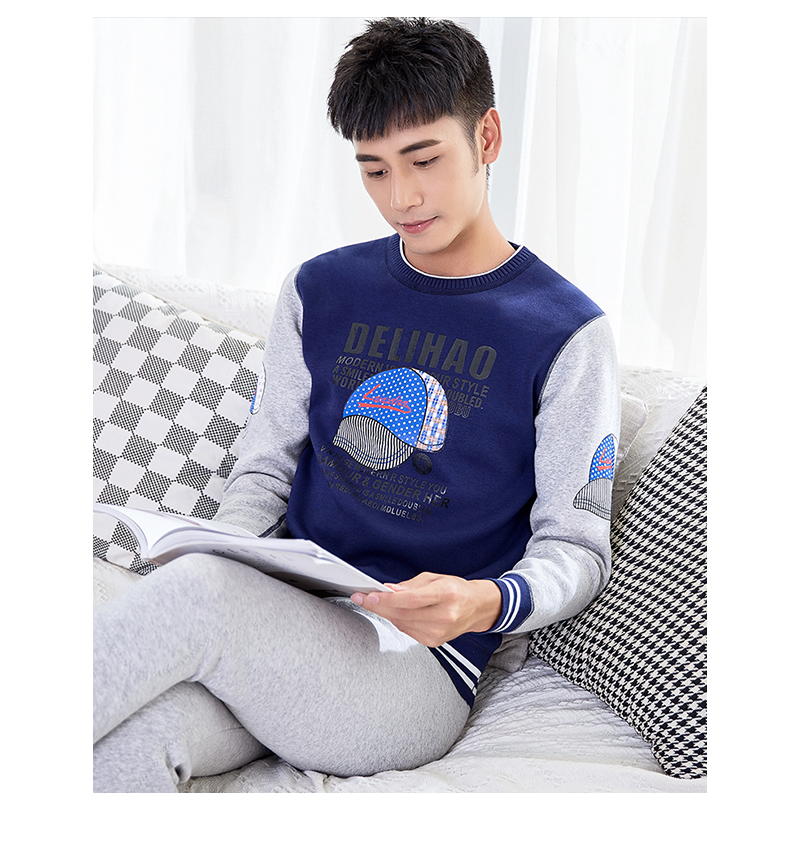 Thanh niên nhiệt đồ lót dày cộng với nhung nam học sinh trung học cơ sở lớn trẻ em cotton mùa thu quần dài quần dài học sinh phù hợp với mùa đông đồ lót