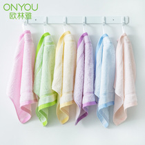 Oulinya bamboo fiber small square towel new summer thin section breathable childrens face towel towel face towel