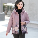 Длинный пуховик для матери, утепленная куртка, в западном стиле, средней длины, для среднего возраста, 50 лет