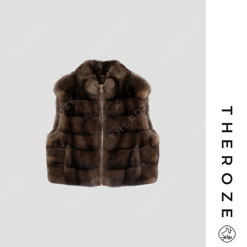 Zhirou【Polar Star Vest】Russian Imported Sobol Certified Sable Vest, Noble and Elegant Vest