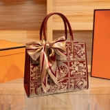 Красная сумка через плечо для невесты, вместительная и большая барсетка, китайский стиль, с вышивкой, подарок на день рождения