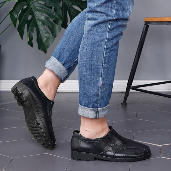 Spring and autumn rain boots, men's kitchen shoes, non-slip waterproof work shoes, low-top slip-on water shoes, chef shoes, men's waterproof shoes