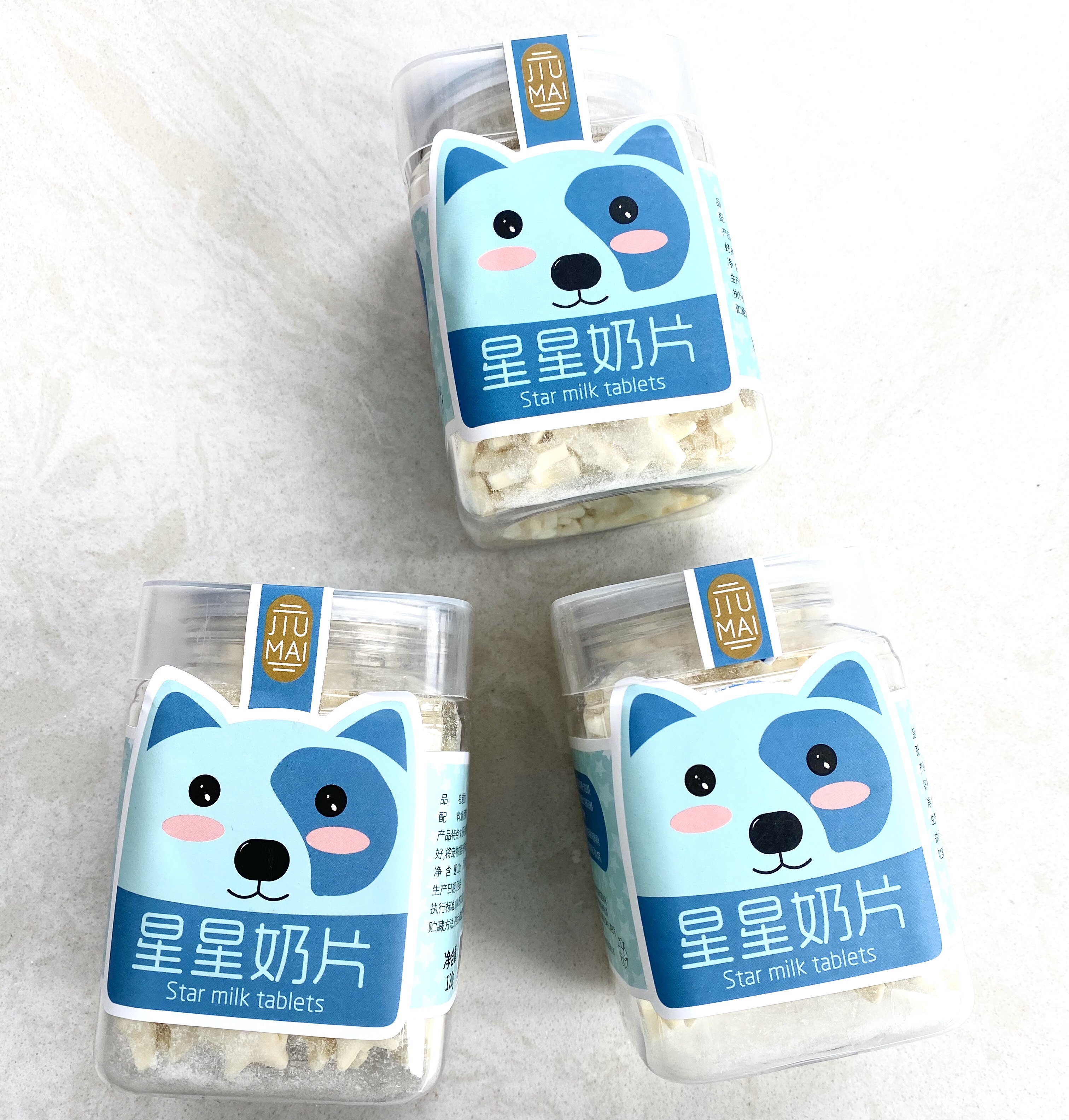 Pet dog goat milk powder small star calcium supplement snack Teddy Bichon Pomeranian small dog bone training snack