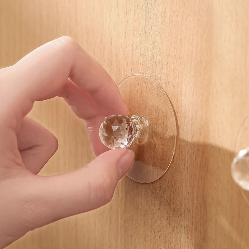 Invisible Cabinet Door Handle Without Punching Self-Adhesive Sliding Door Cabinet Drawer Cabinet Wardrobe Glass Door Window Small Handle