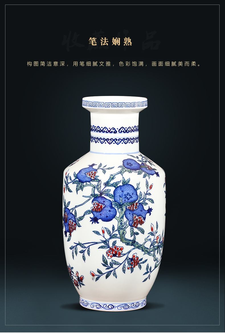 Jingdezhen ceramics imitation qianlong hand - made gourd of blue and white porcelain vases, sitting room of the new Chinese style household adornment furnishing articles