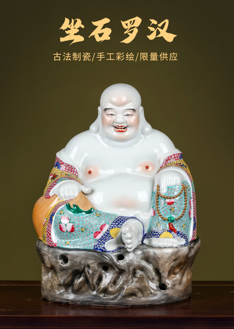 Jingdezhen ceramics by ocean 's stone statues of Buddha temple consecrate lucky furnishing articles home decorations and gifts