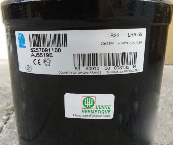 AJ5513E AJ5515E AJ5518E AJ5519E French Taikang freezer refrigerator test chamber compressor