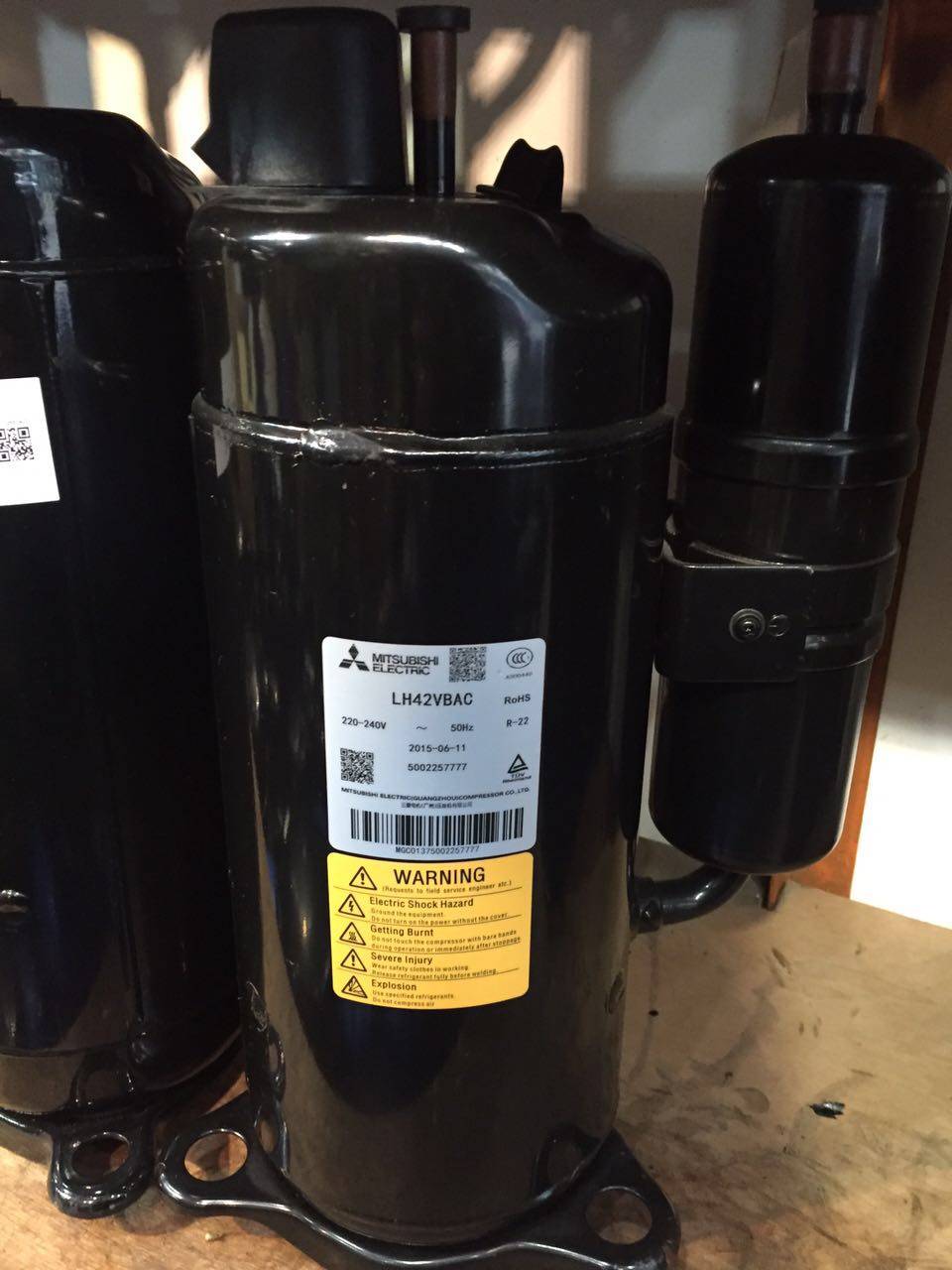 LH42VBDC LH42VBAC LH42VBRC VBSC Mitsubishi 3 HP air conditioning air energy water heater compressor