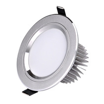 3W LED downlight Embedded living room business ceiling bucket light copper light 4 inch 12W 8 cm 5W hole light 7W