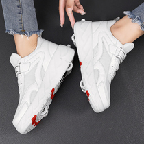 2024 new boys Storm Walking Shoes Four Wheels Summer Breathable Teenagers Big Boy Students Invisible Wheels Skating Shoes Can Walk