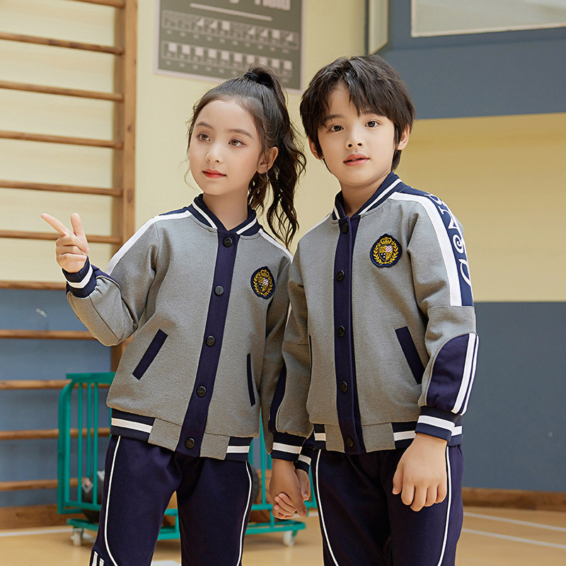 Primary school uniforms suit Spring and autumn money sports class clothes three-piece teacher class clothes kindergarten garden clothes for autumn custom
