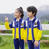 School Uniform Suit Elementary School Students Spring And Autumn Money Sports Class Clothing Three Sets Teachers Class Clothes Kindergarten Garden Clothes Fall Custom