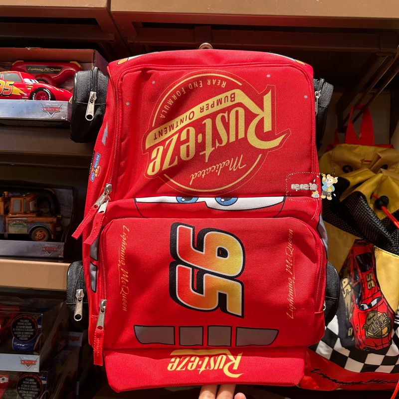 Hong Kong Disney Cars Lightning Mcqueen Car-Shaped Boys' Backpack