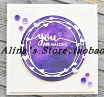 Cutting template DIY stencil cutting die greeting card album Scrapbook Making tool Caring Circle