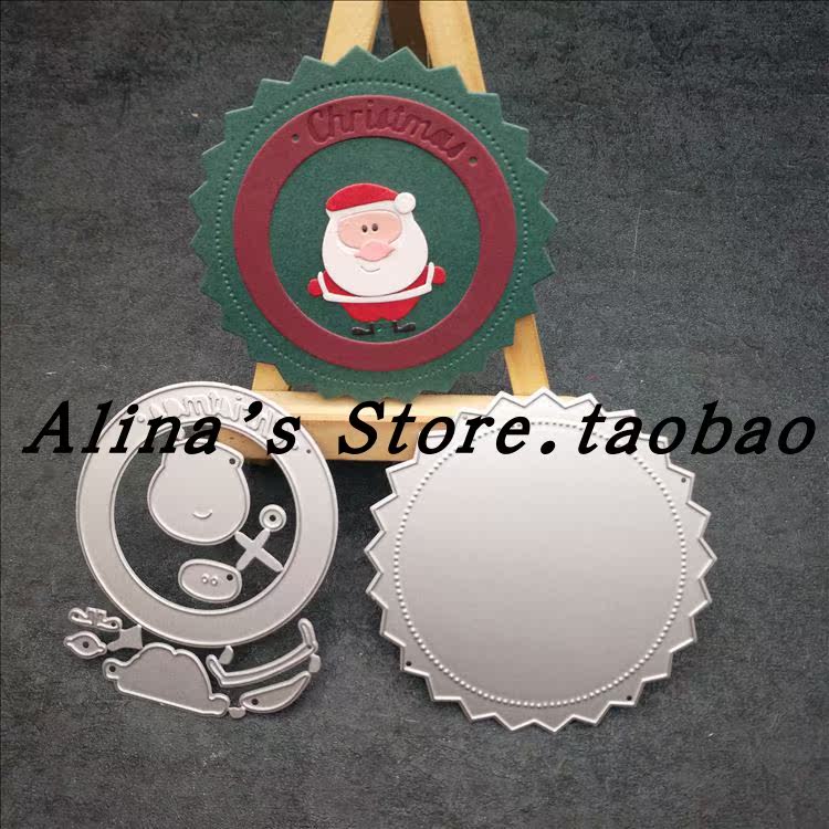 Cutting template DIY templating cutting die greeting cards Scappbook Making tools Christmas badges