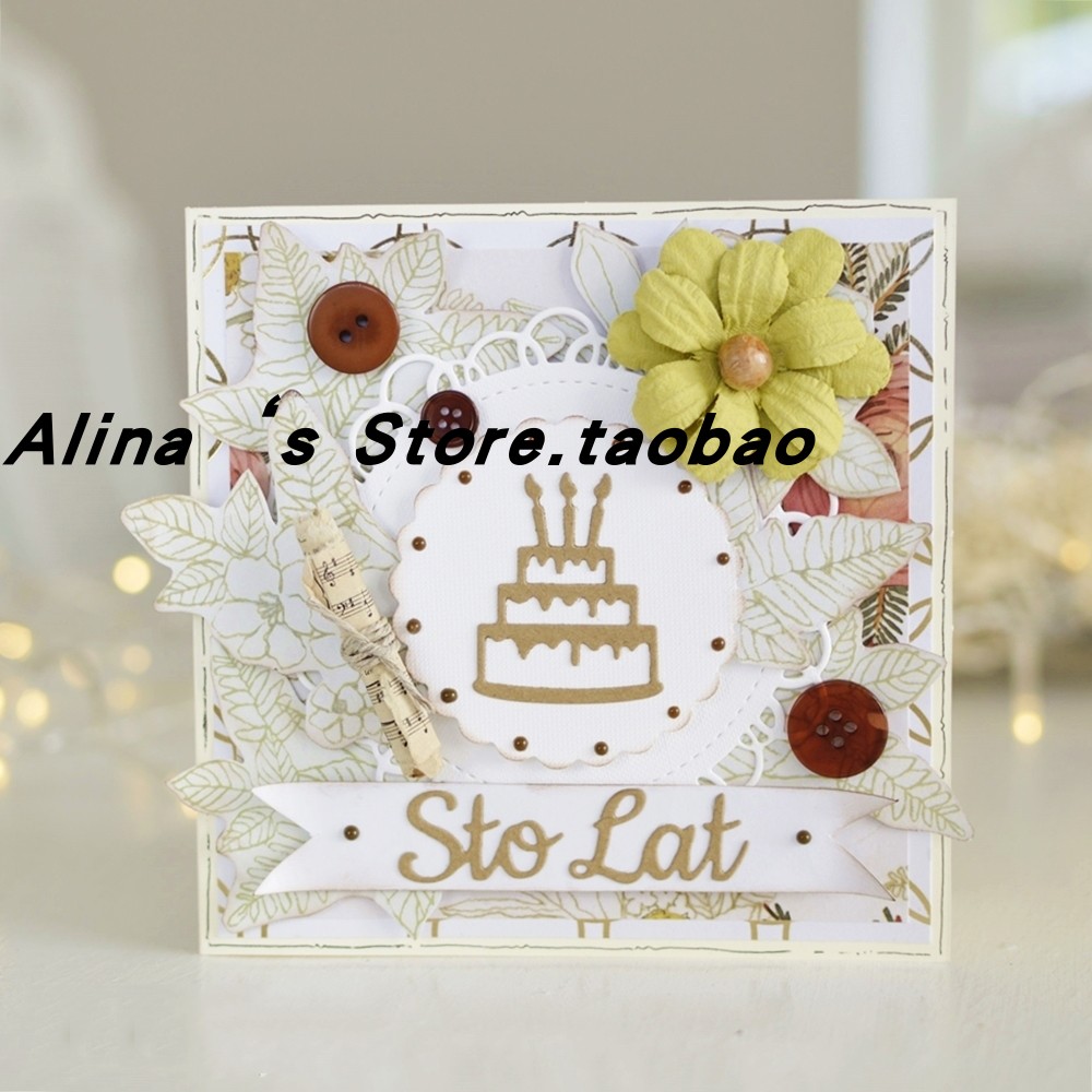 Cut formwork DIY mould cutting die greeting die greeting cards Scappbook Making tools cake candles