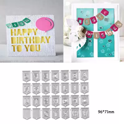 cutting template DIY template cutting die greeting card photo album Scrapbook making tool English letters