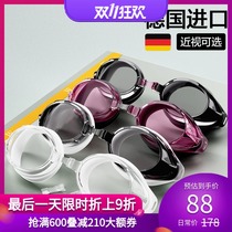 BE van der Ann waterproof anti-fog HD myopia swimming glasses professional equipment Sports silicone swimming cap men and women