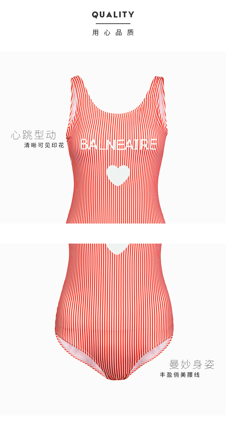 Van Dean 2019 Áo tắm Xiêm nữ Áo tắm sọc mỏng Backless Áo ngực nhỏ Bộ sưu tập áo tắm có mái che - Bộ đồ bơi One Piece đồ bơi liền thân dài tay