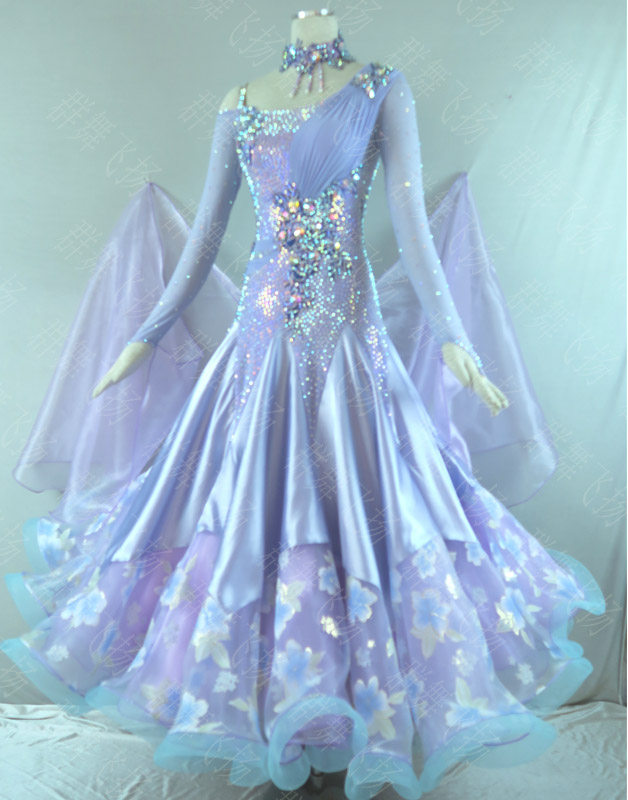 Group Dance Flying Yangmoden Dance Dress New National Standard Ballroom Dress Dancing Competition Acting Out of the High End Custom