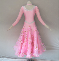 Group dance flying 2018 modern dance dress big swing dress national standard dance dress Waltz ballroom dance dance dress