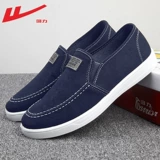 Мужские парусиновые туфли с откидной спинкой, летние туфли, модная мужская обувь, мужские тканевые туфли из старой пекинской ткани, повседневная рабочая обувь для мужчин.