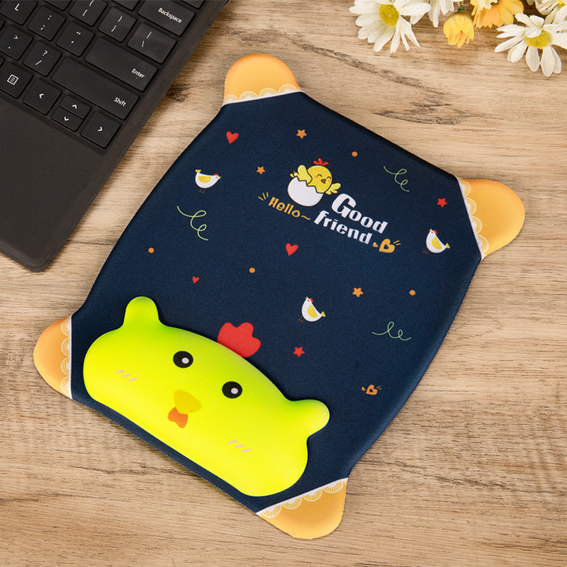 Dream Day Korean Version Slip Rat Cushion Wrist Creativity Cute Girls Ins Wind Cartoon Silica Gel Small Number Computer Office Hand-Hand Pillow Thickened Game 3d Chest Solid Cartoon Male Electric Race Notebook Upholstered