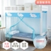 giường sinh viên lưới quý mẫu gió công chúa ký túc xá trên tài khoản mạ giường tầng 1,2m 0.9m 1.5 - Lưới chống muỗi màn ngủ tự bung cao cấp Lưới chống muỗi